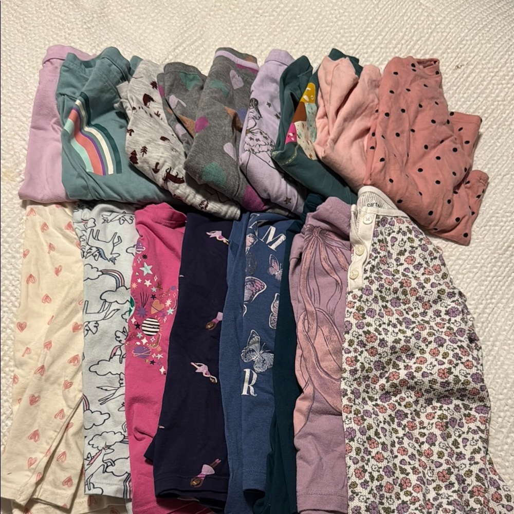 Girls Long Sleeve Shirts - 5T bundle (16 shirts)